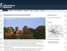 Tablet Screenshot of kirchenmusik-wohltorf.de